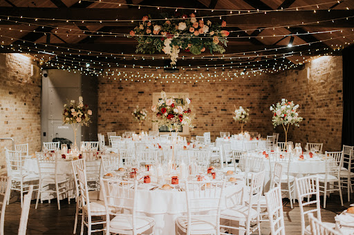Watersedge sandstone room set for a wedding reception